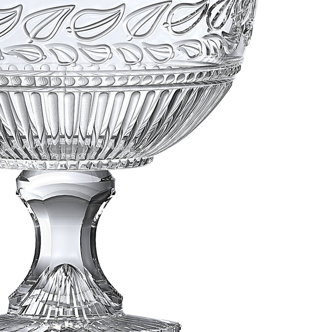 Fotografia para o produto Centro de mesa em cristal com pé Ø21,5xA21,5cm