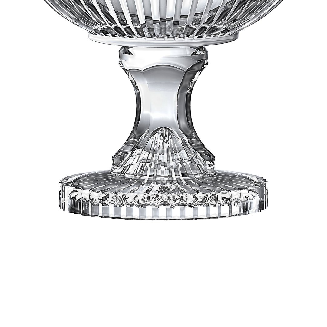 Fotografia para o produto Centro de mesa em cristal com pé Ø21,5xA21,5cm