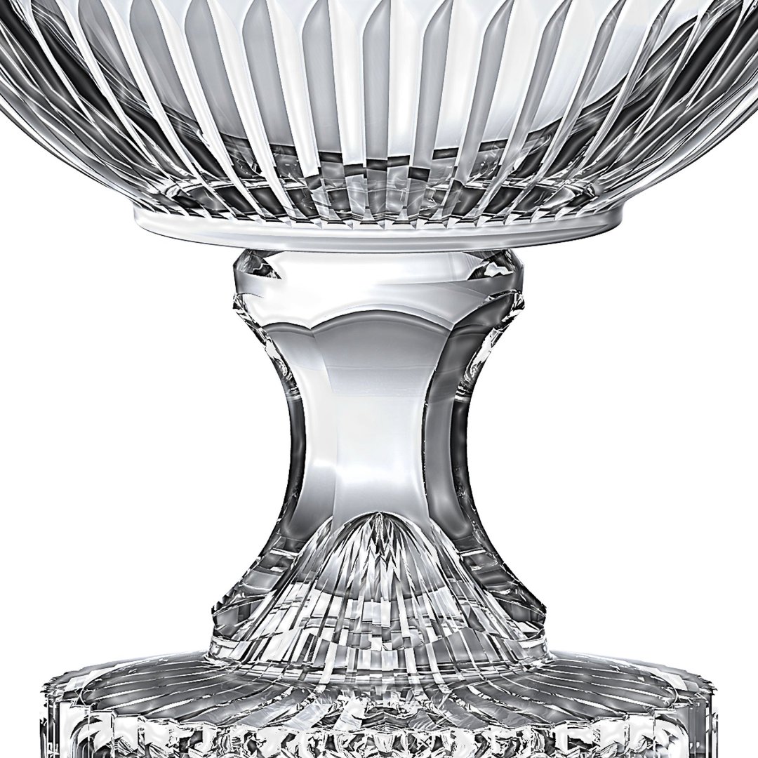 Fotografia para o produto Centro de mesa em cristal com pé Ø21,5xA21,5cm