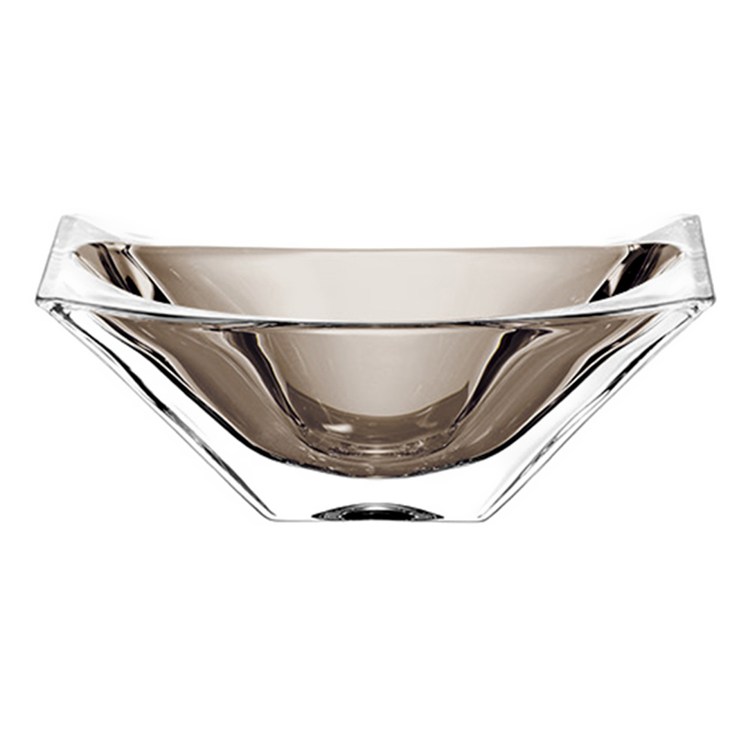 Fotografia para o produto Centro de mesa em cristal ecológico L27xP18xA14cm cor fumê