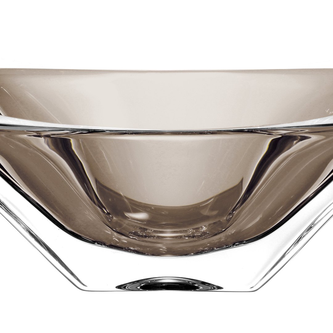 Fotografia para o produto Centro de mesa em cristal ecológico L27xP18xA14cm cor fumê