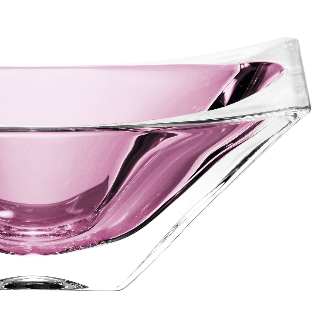 Fotografia para o produto Centro de mesa em cristal ecológico L27xP18xA14cm cor violeta