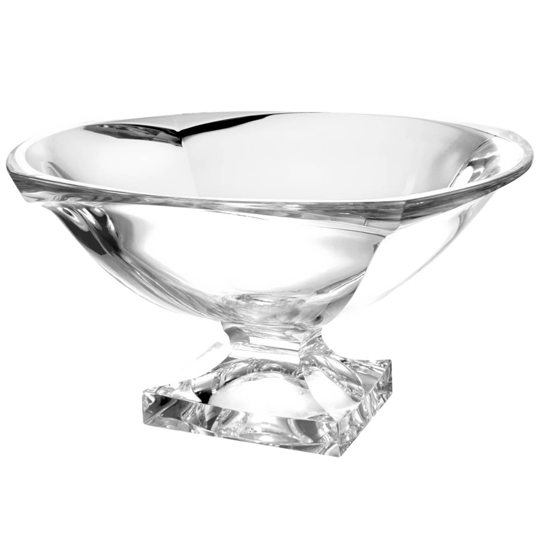 Imagem ilustrativa para Centro de mesa em cristal ecológico com pé L31,5xP34xA16,4cm