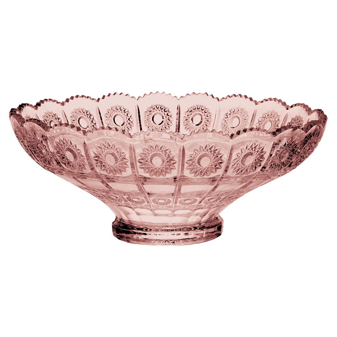 Imagem ilustrativa para Centro de mesa em cristal ecológico Ø32,5xA13cm cor rosa