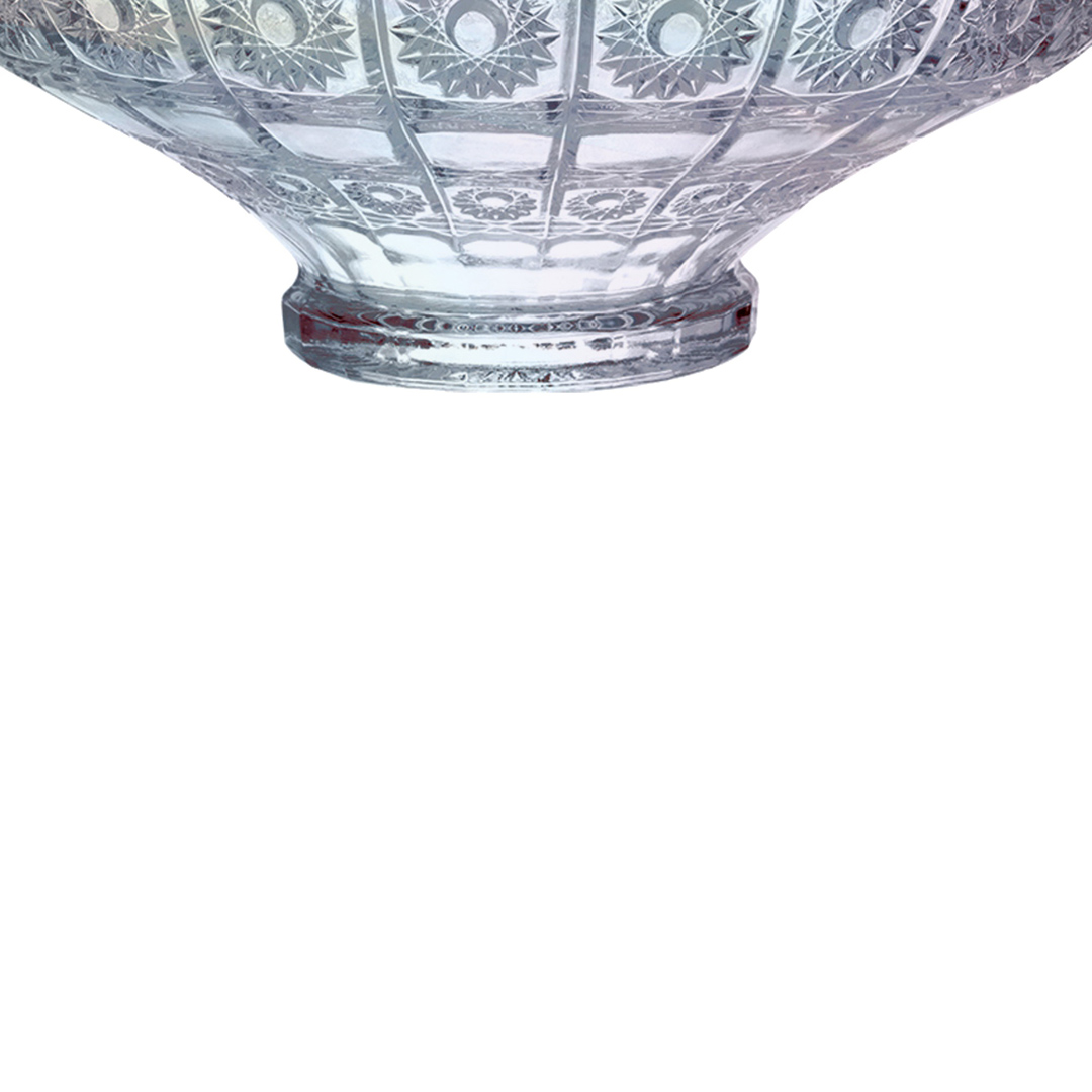 Fotografia para o produto Centro de mesa em cristal ecológico Ø32,5xA13cm cor furta-cor