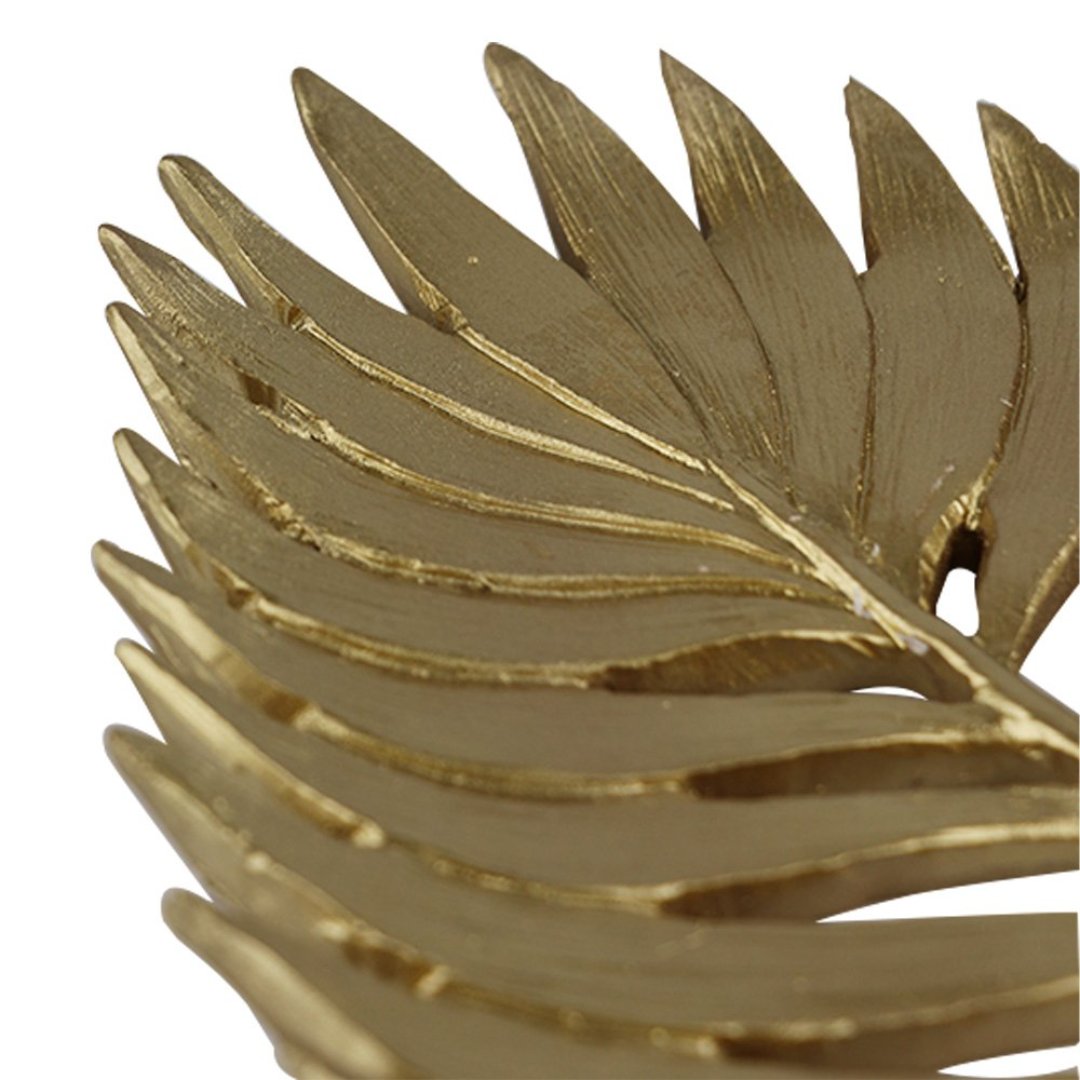 Fotografia para o produto Centro de mesa em poliresina L29xP20xA2,5cm cor dourada
