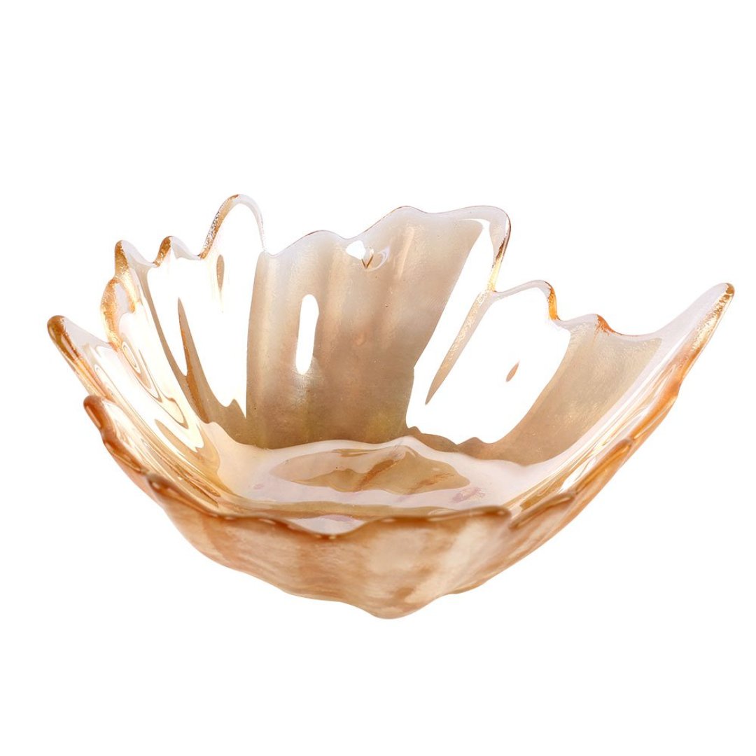 Fotografia para o produto Centro de mesa em vidro 220ml L15xP15xA5cm cor âmbar luster