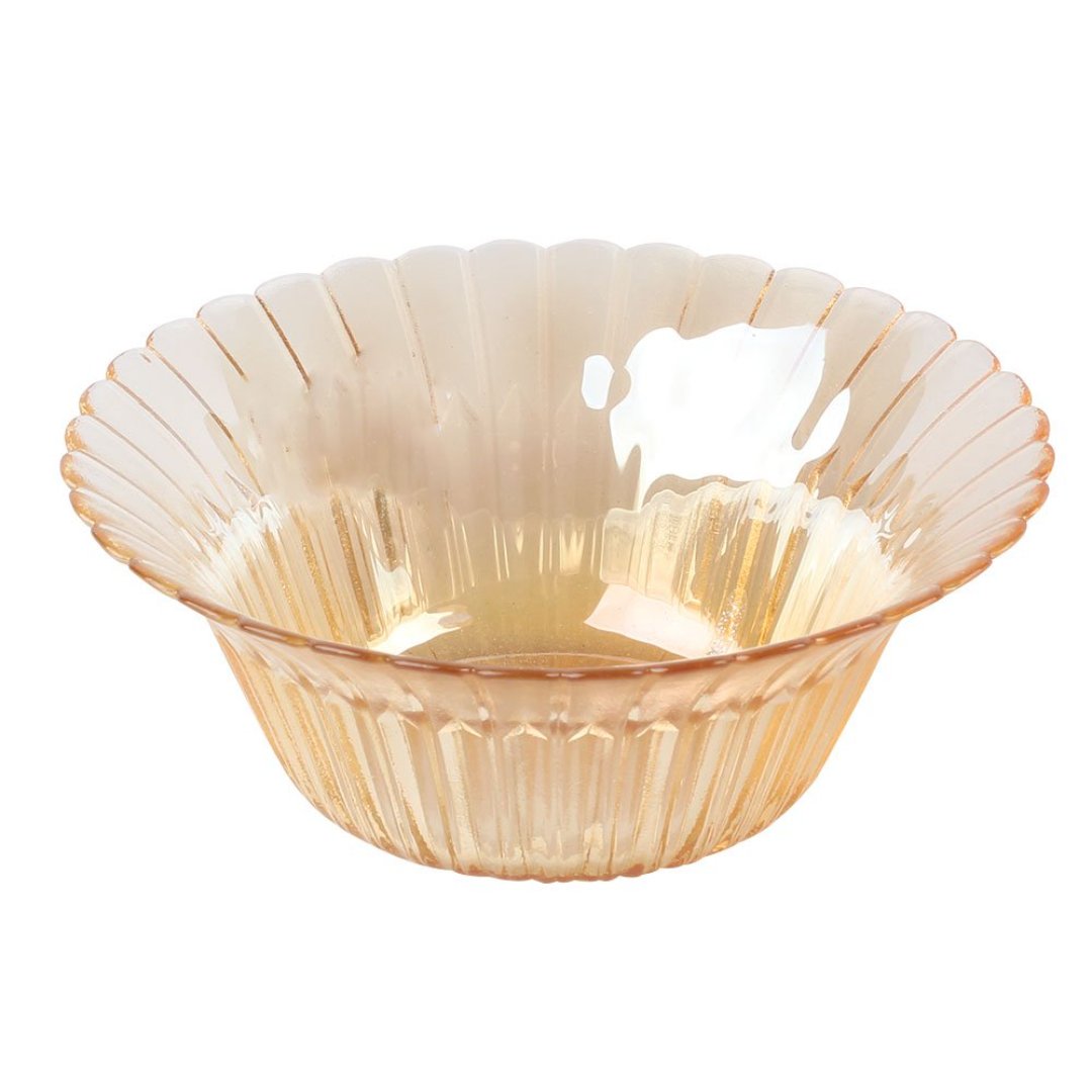 Fotografia para o produto Centro de mesa em vidro 320ml Ø15xA5cm cor âmbar luster