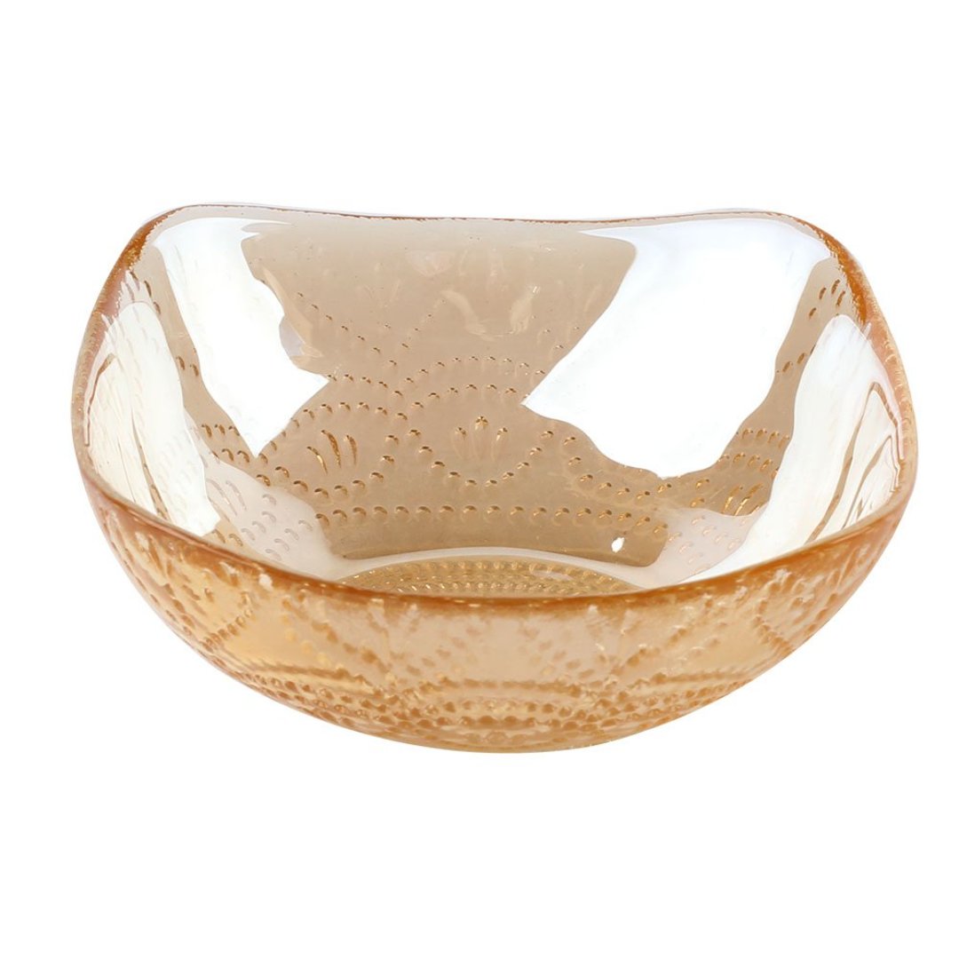 Fotografia para o produto Centro de mesa em vidro 380ml L15xP15xA5cm cor âmbar luster