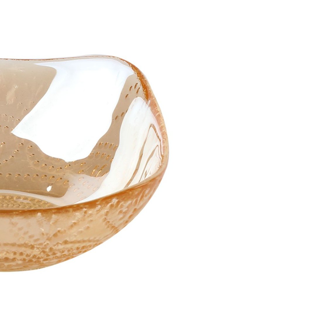 Fotografia para o produto Centro de mesa em vidro 380ml L15xP15xA5cm cor âmbar luster