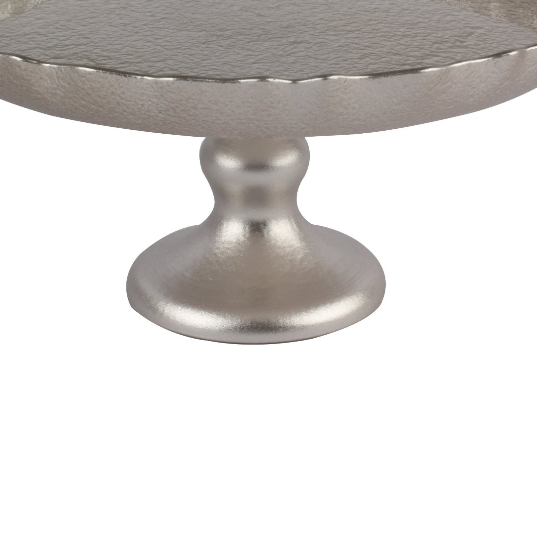 Fotografia para o produto Centro de mesa em vidro com pé Ø32xA14cm cor champanhe