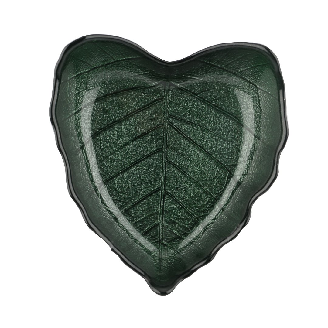 Imagem ilustrativa para Centro de mesa em vidro L13,5xP11xA3,5cm cor verde