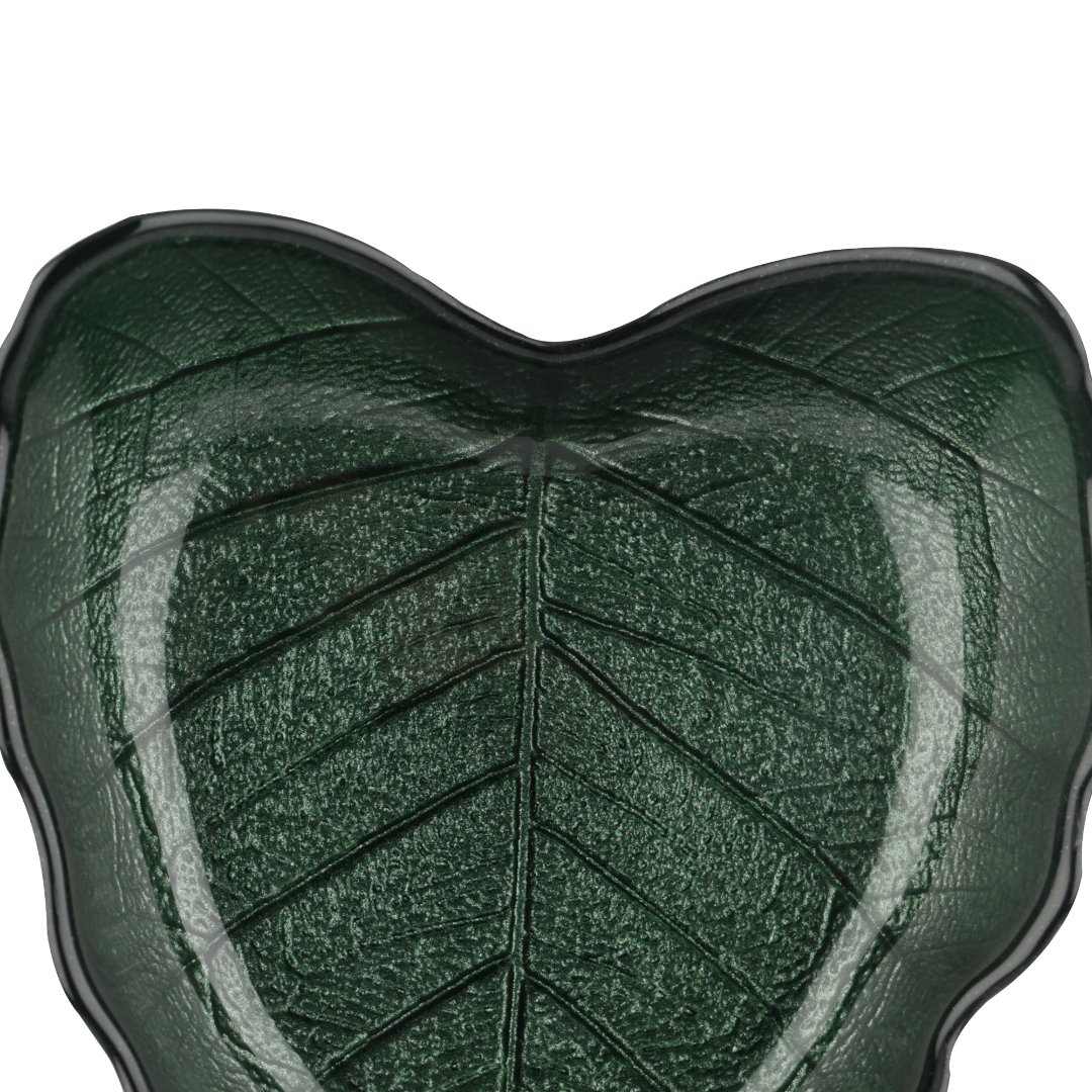 Fotografia para o produto Centro de mesa em vidro L13,5xP11xA3,5cm cor verde