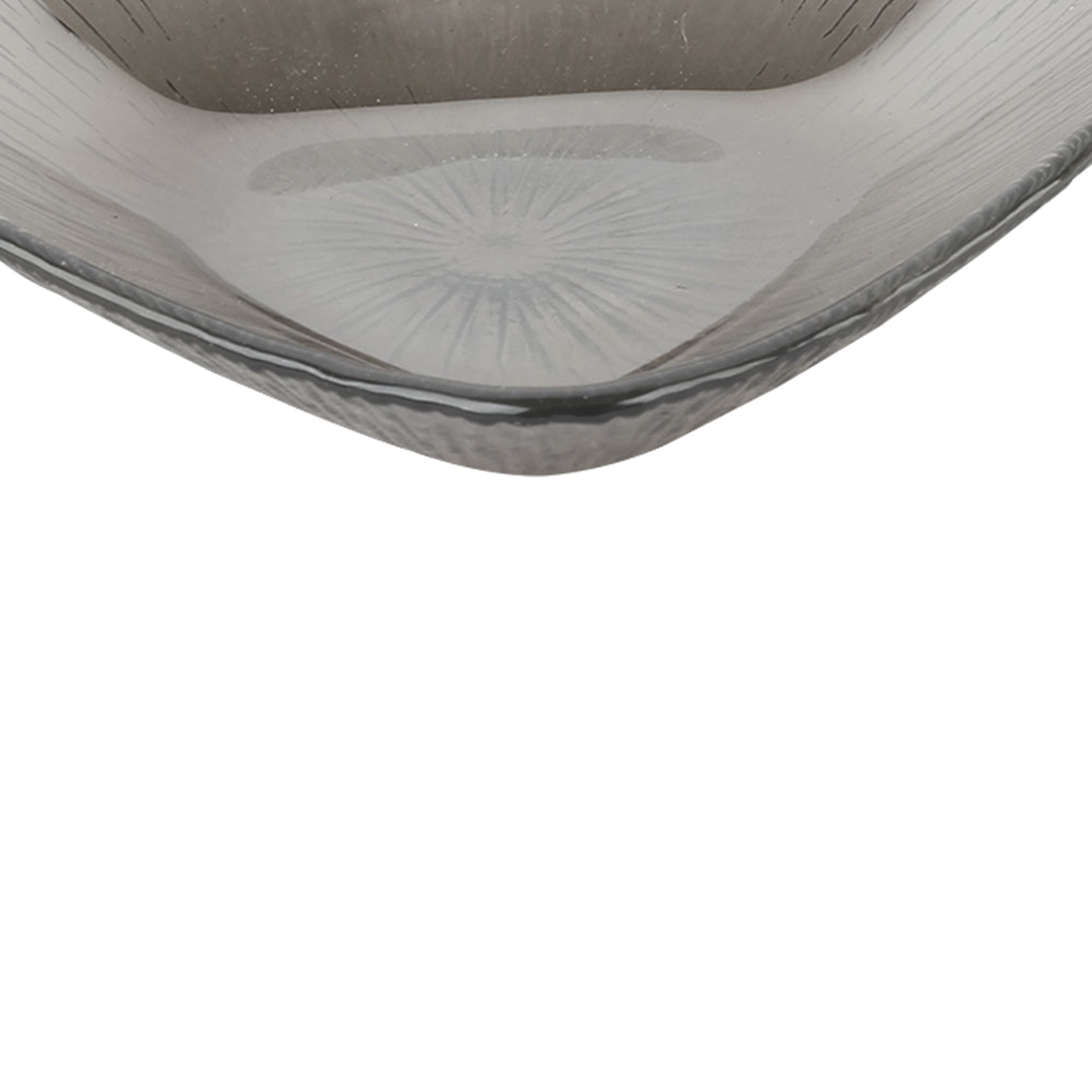 Fotografia para o produto Centro de mesa em vidro L15xP15xA3cm cor fumê luster