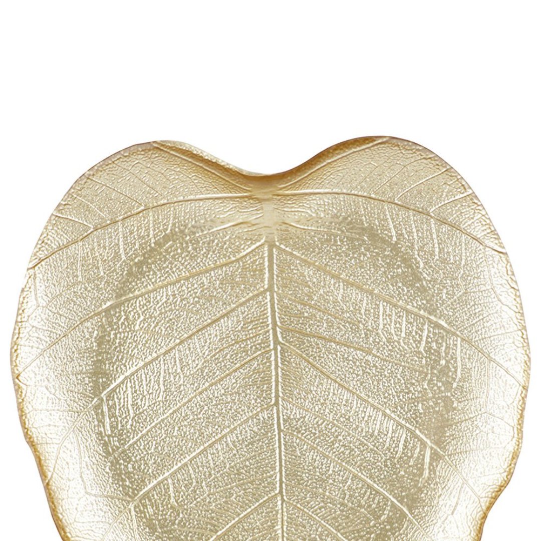 Fotografia para o produto Centro de mesa em vidro L23,5xP20xA2,5cm cor dourado