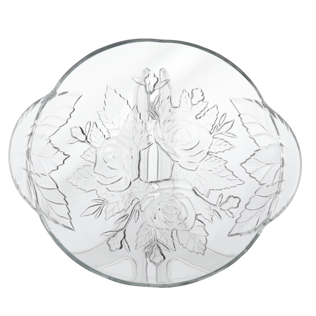 Imagem ilustrativa para Centro de mesa em vidro L28,5xP25xA2cm