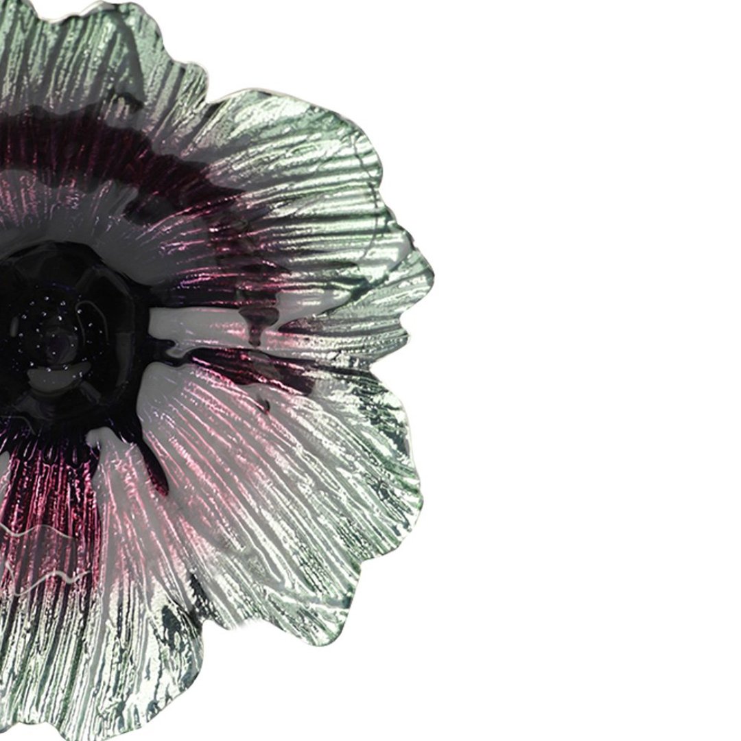 Fotografia para o produto Centro de mesa em vidro Ø20xA5cm cor verde e roxo