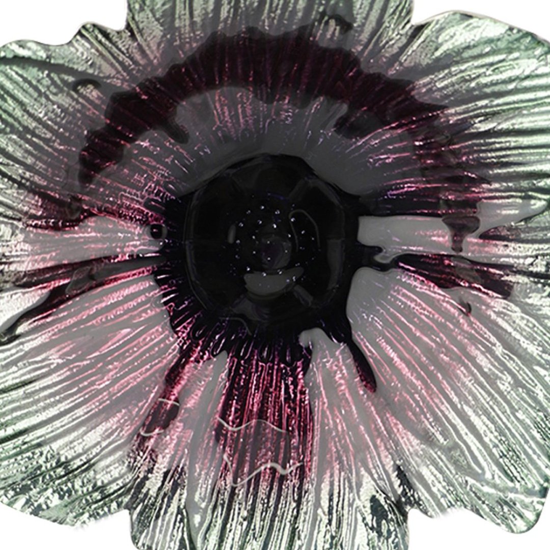 Fotografia para o produto Centro de mesa em vidro Ø20xA5cm cor verde e roxo