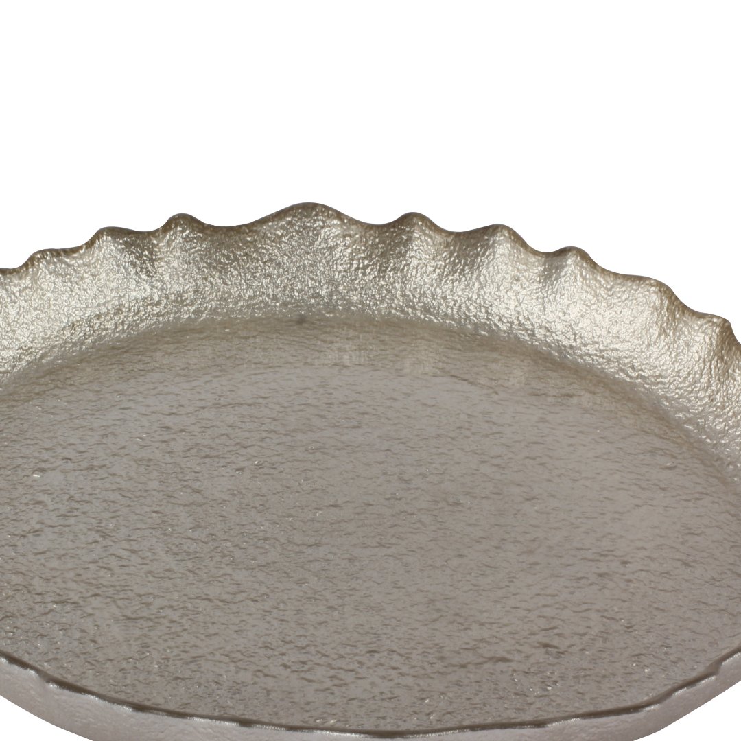 Fotografia para o produto Centro de mesa em vidro Ø21xA2cm cor champanhe