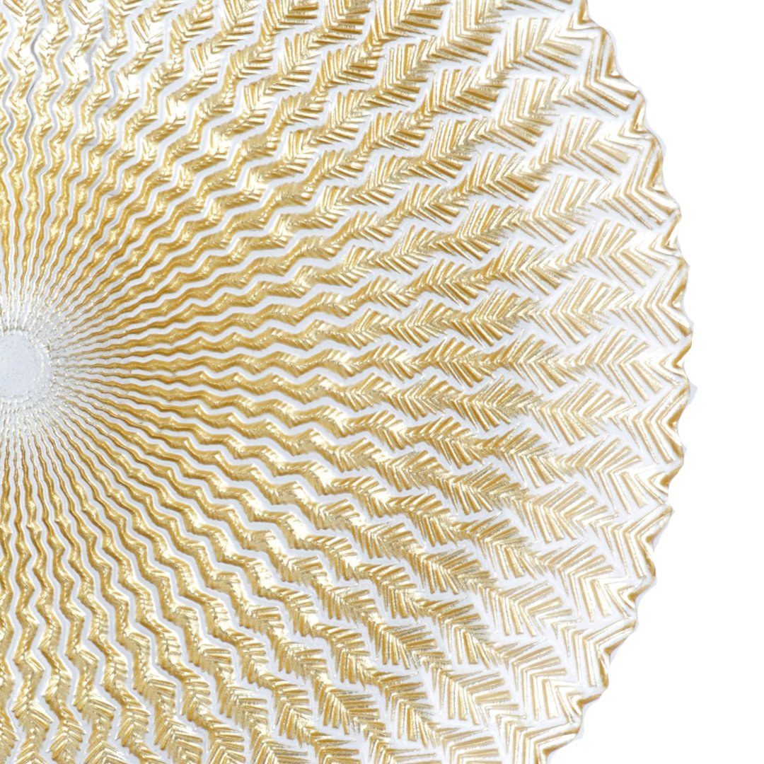 Fotografia para o produto Centro de mesa em vidro Ø28xA2cm cor dourado