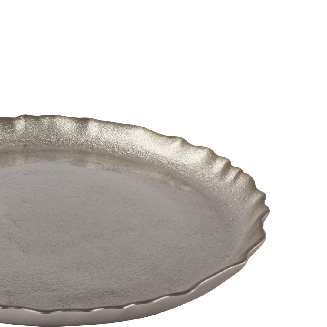 Fotografia para o produto Centro de mesa em vidro Ø29xA2,5cm cor champanhe