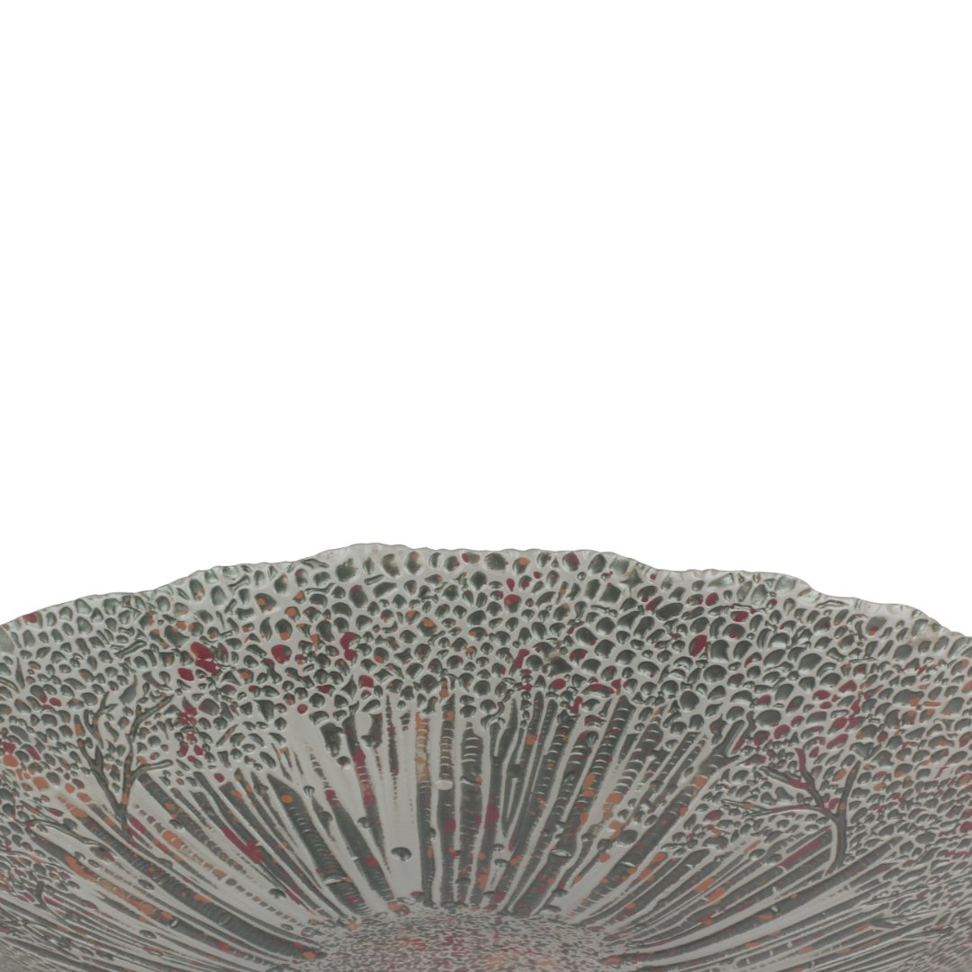 Fotografia para o produto Centro de mesa em vidro Ø30xA6cm cor verde