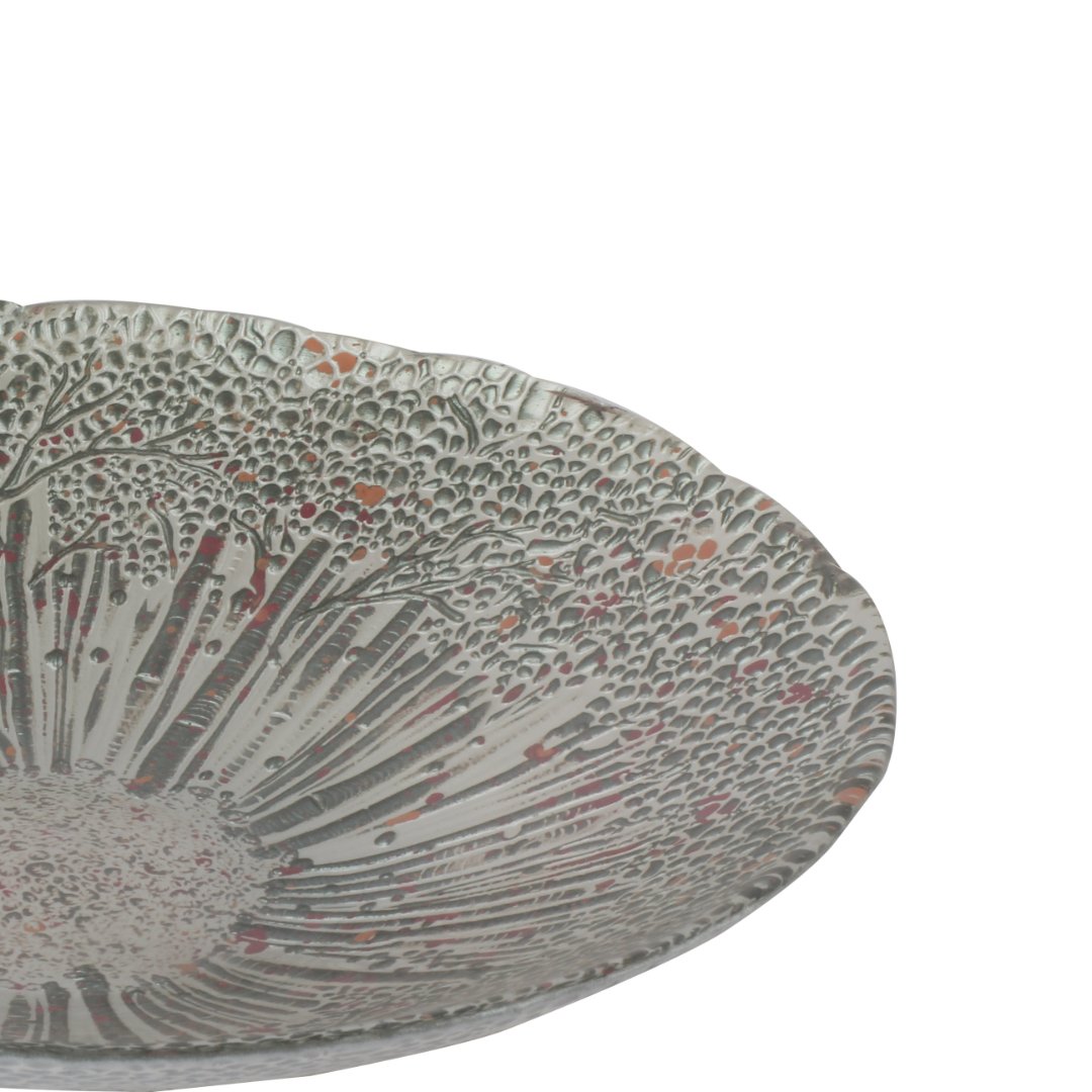 Fotografia para o produto Centro de mesa em vidro Ø40xA7,5cm cor verde