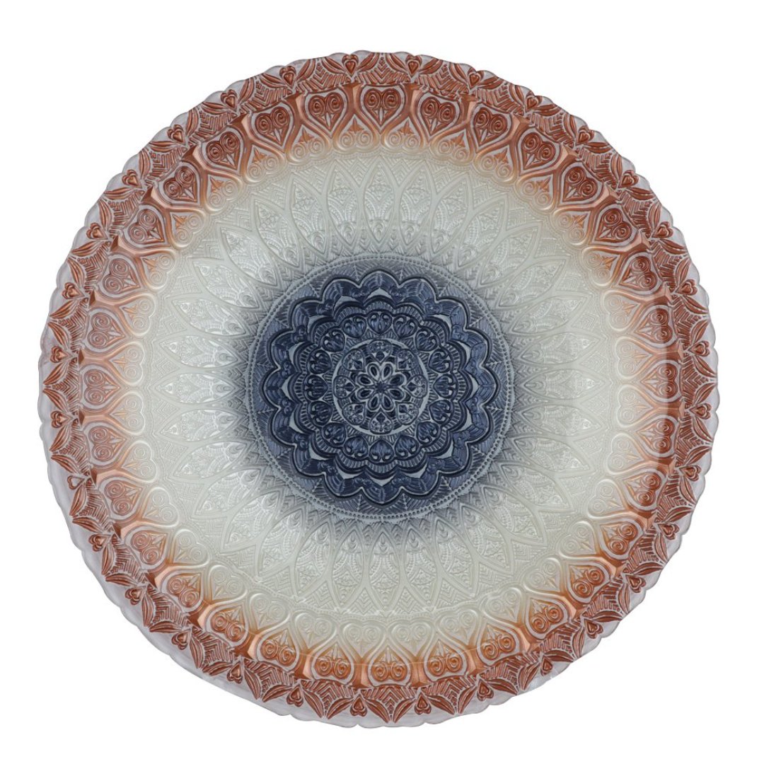 Imagem ilustrativa para Centro de mesa em vidro Ø40xA7cm