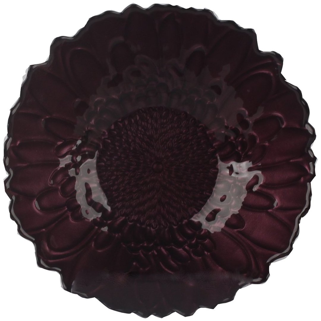 Imagem ilustrativa para Centro de mesa Flora em vidro 400ml Ø16xA5cm cor roxo