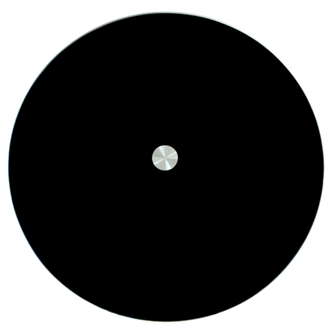 Imagem ilustrativa para Centro de mesa giratório em vidro Ø45cm cor preta