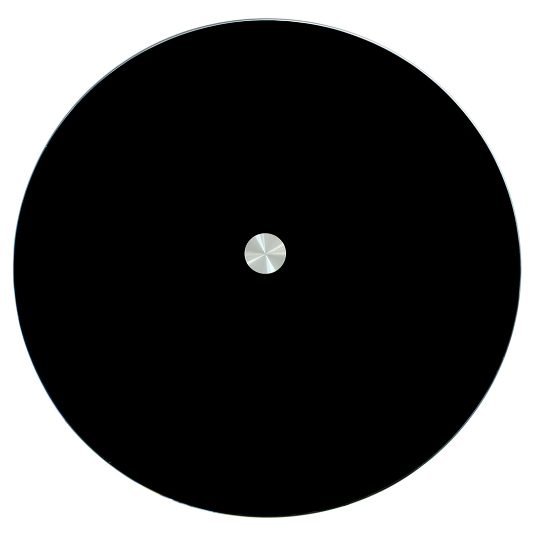 Imagem ilustrativa para Centro de mesa giratório em vidro Ø60xA2cm cor preta