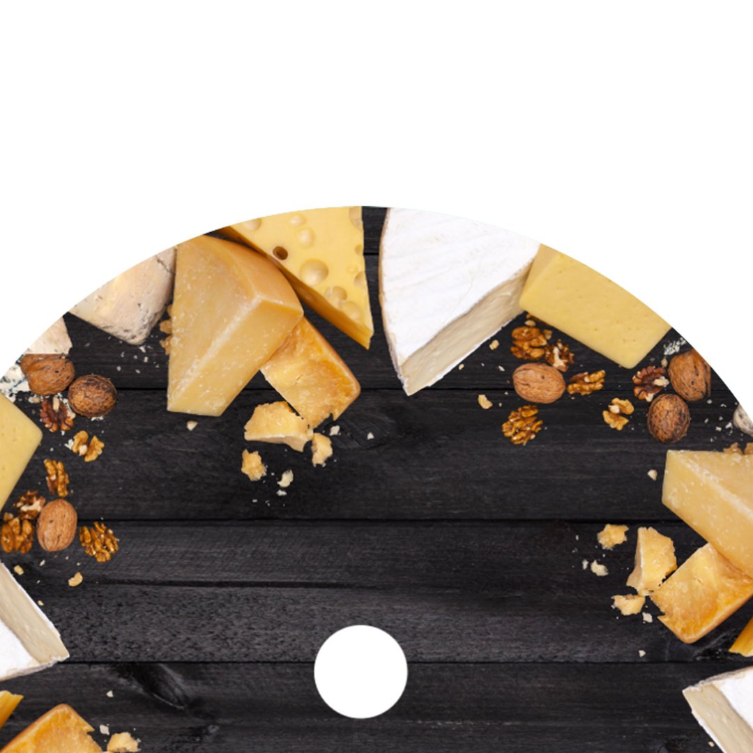 Fotografia para o produto Centro de mesa giratório Queijo em vidro Ø45cm cor preta