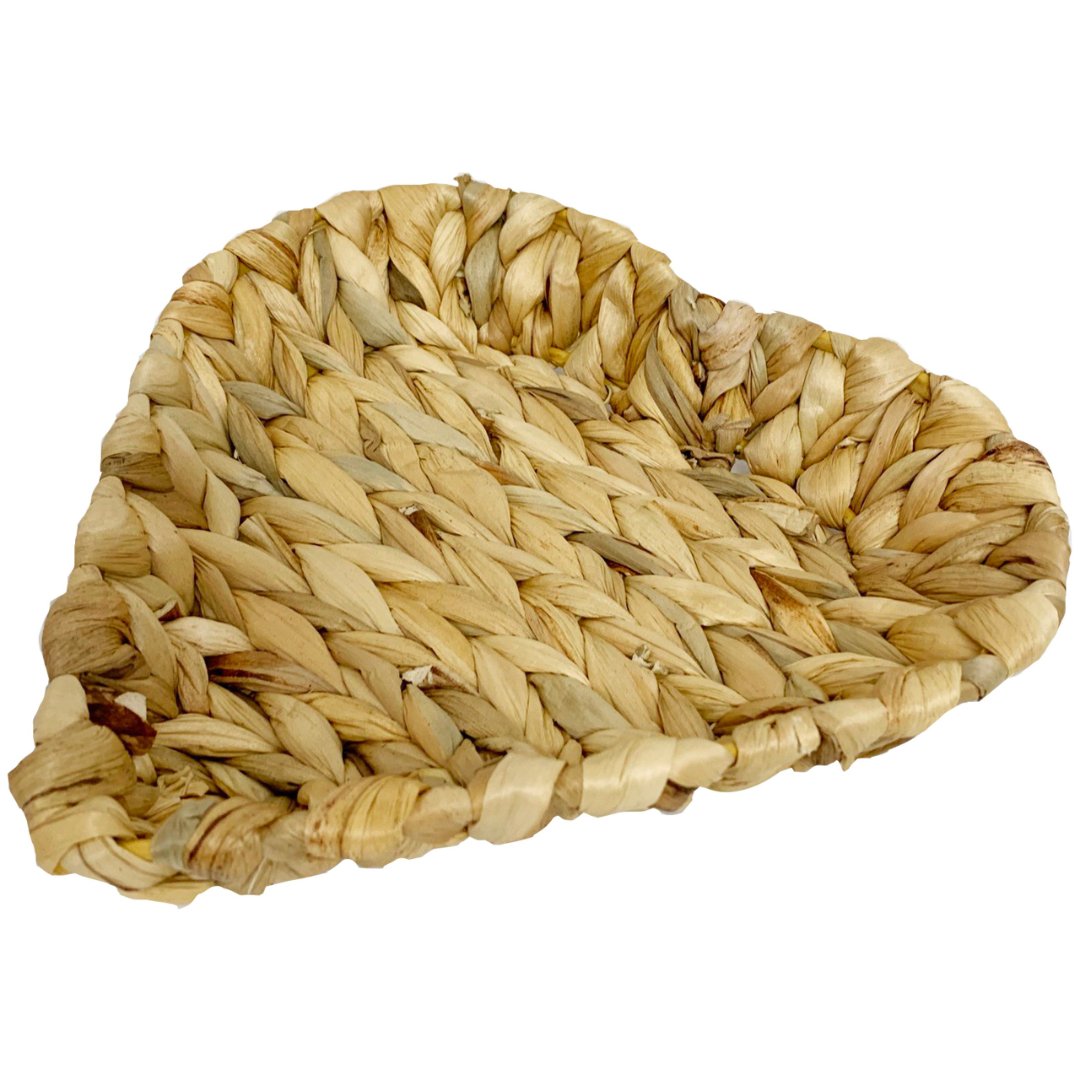 Fotografia para o produto Cesta coracao Terra em fibra natural L24xP23xA3,5cm
