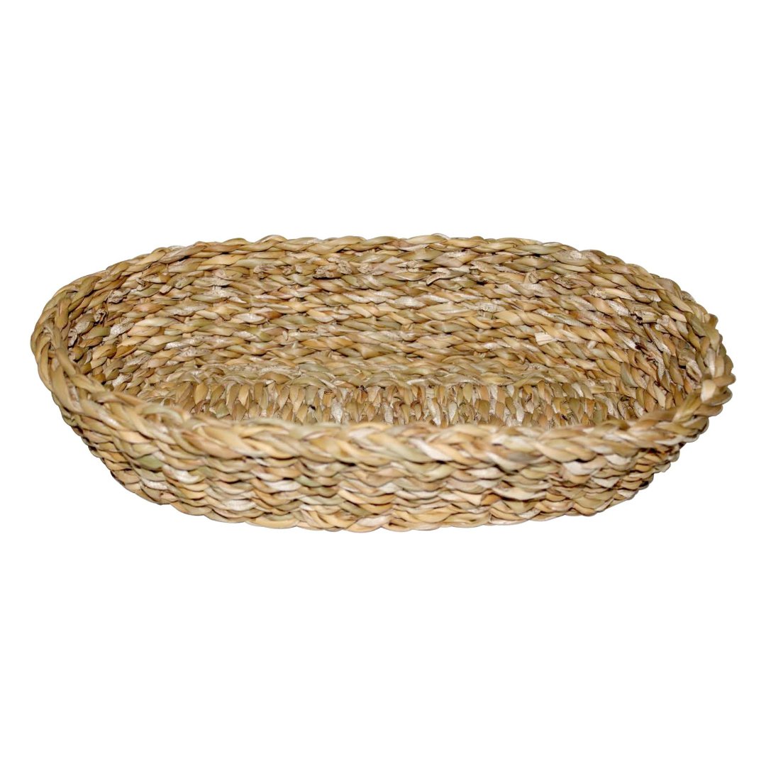 Imagem ilustrativa para Cesta oval em fibra natural L28xP12xA6,5cm