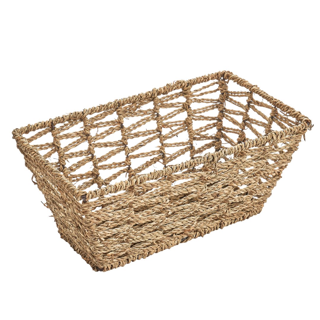 Fotografia para o produto Cesta retangular em fibra natural L30xP17,5xA13cm