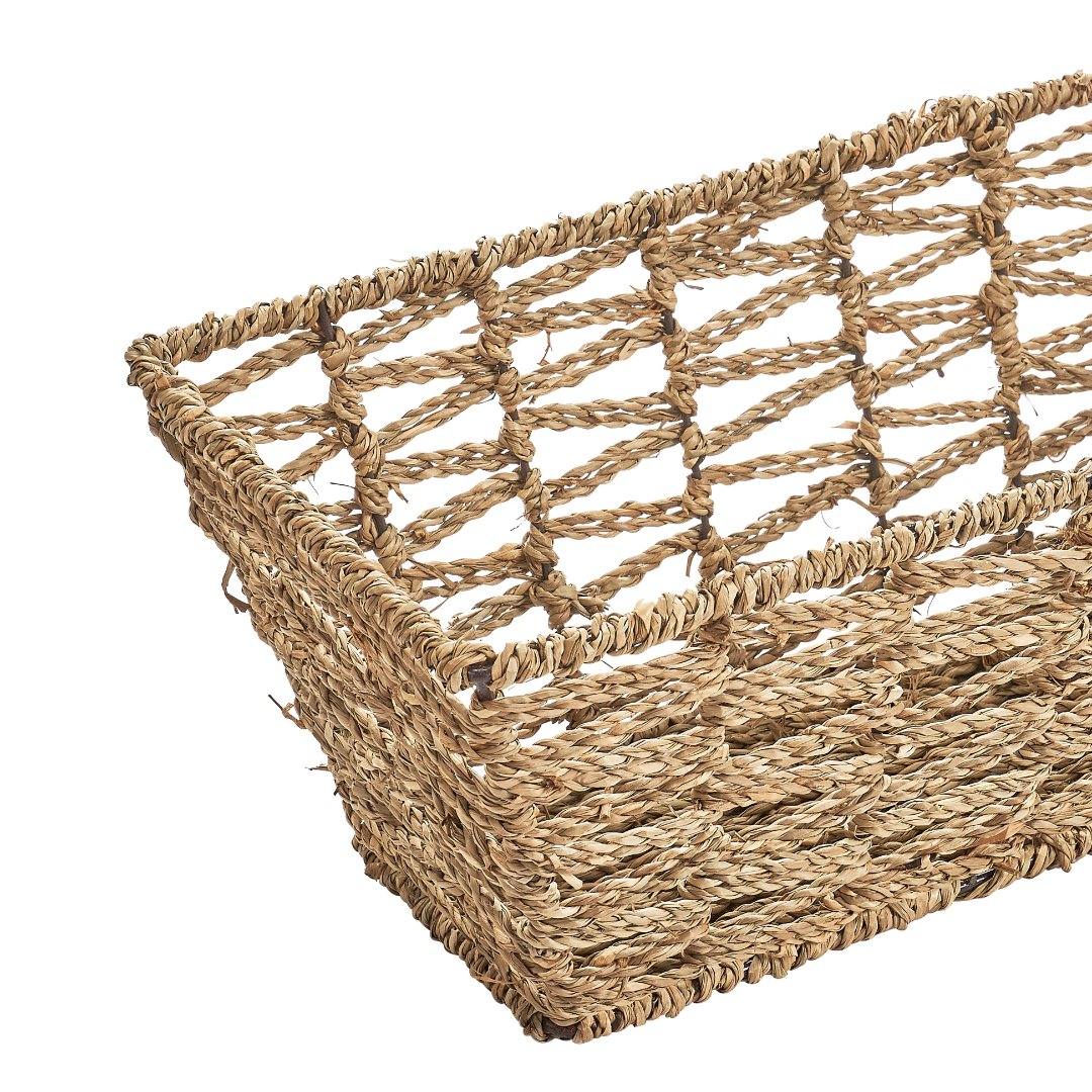 Fotografia para o produto Cesta retangular em fibra natural L30xP17,5xA13cm