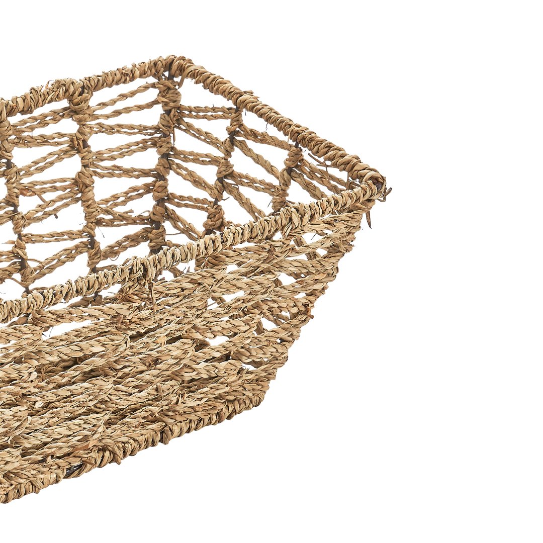 Fotografia para o produto Cesta retangular em fibra natural L30xP17,5xA13cm