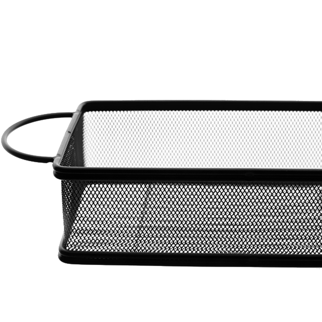 Fotografia para o produto Cesta retangular para alimentos em aço inox L21xP11xA6cm