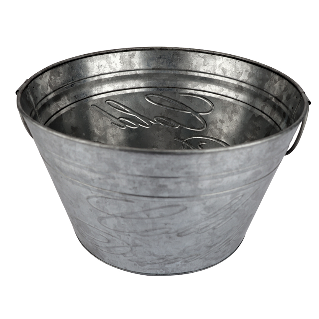 Imagem ilustrativa para Champanheira redonda em ferro galvanizado 13,5L Ø33xA21cm