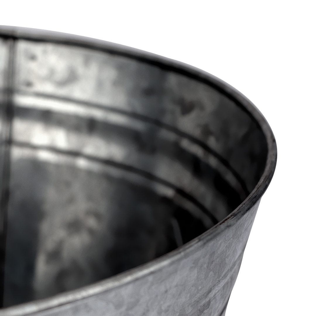 Fotografia para o produto Champanheira para festa redonda em ferro galvanizado 13,5L Ø33xA21cm