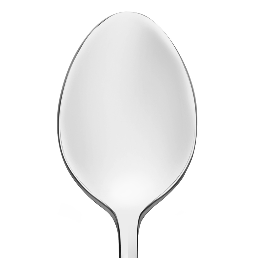 Fotografia para o produto Colher para sobremesa em aço inox 3mm A18cm