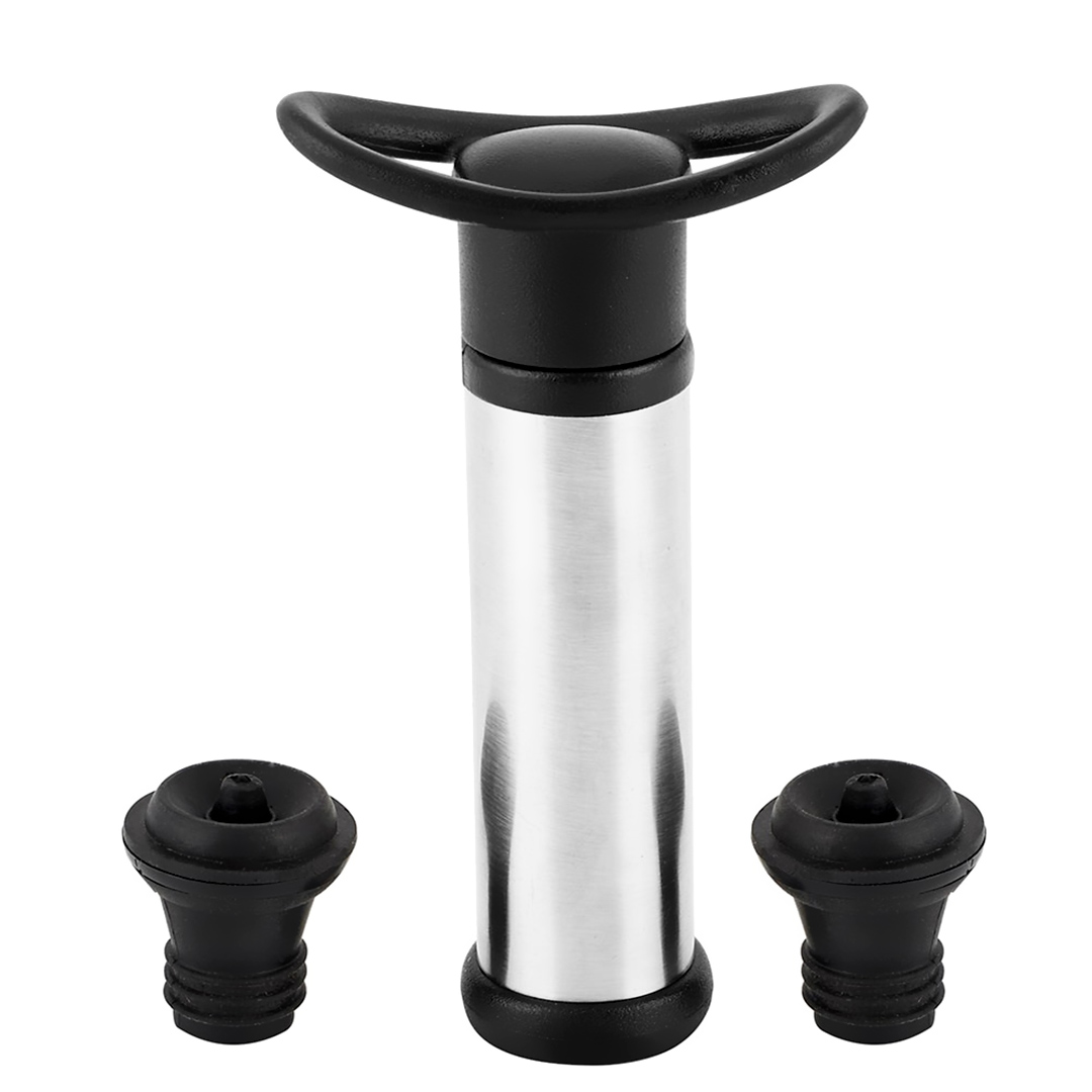 Fotografia para o produto Conjunto de bomba à vácuo em aço inox e ABS com duas tampas