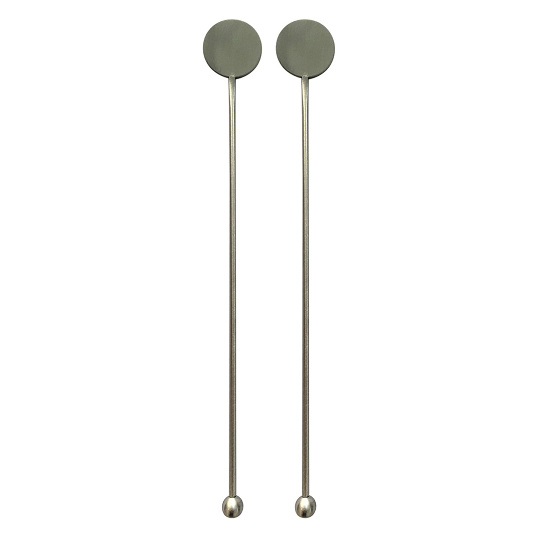 Imagem ilustrativa para Conjunto de misturadores para drink bolinha em aço inox 2 peças A19cm cor prata