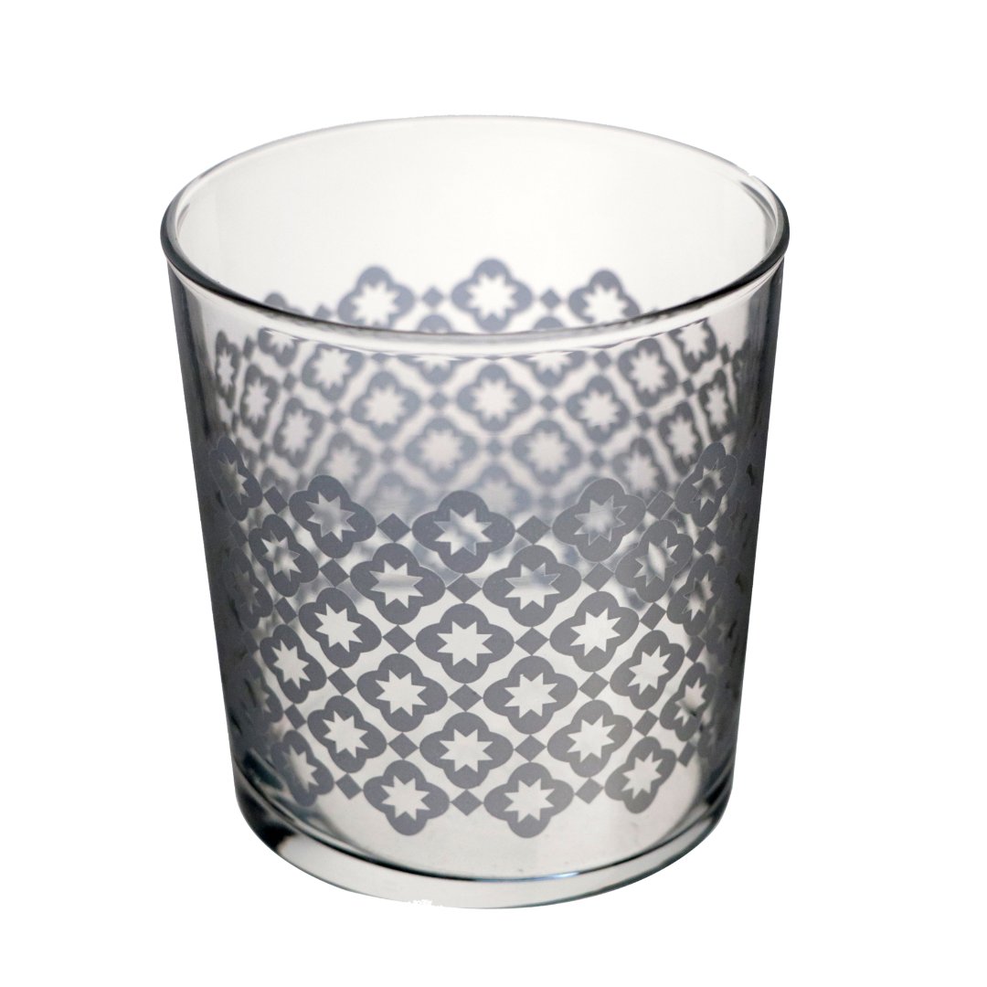 Imagem ilustrativa para Copo baixo estampado em vidro 380ml