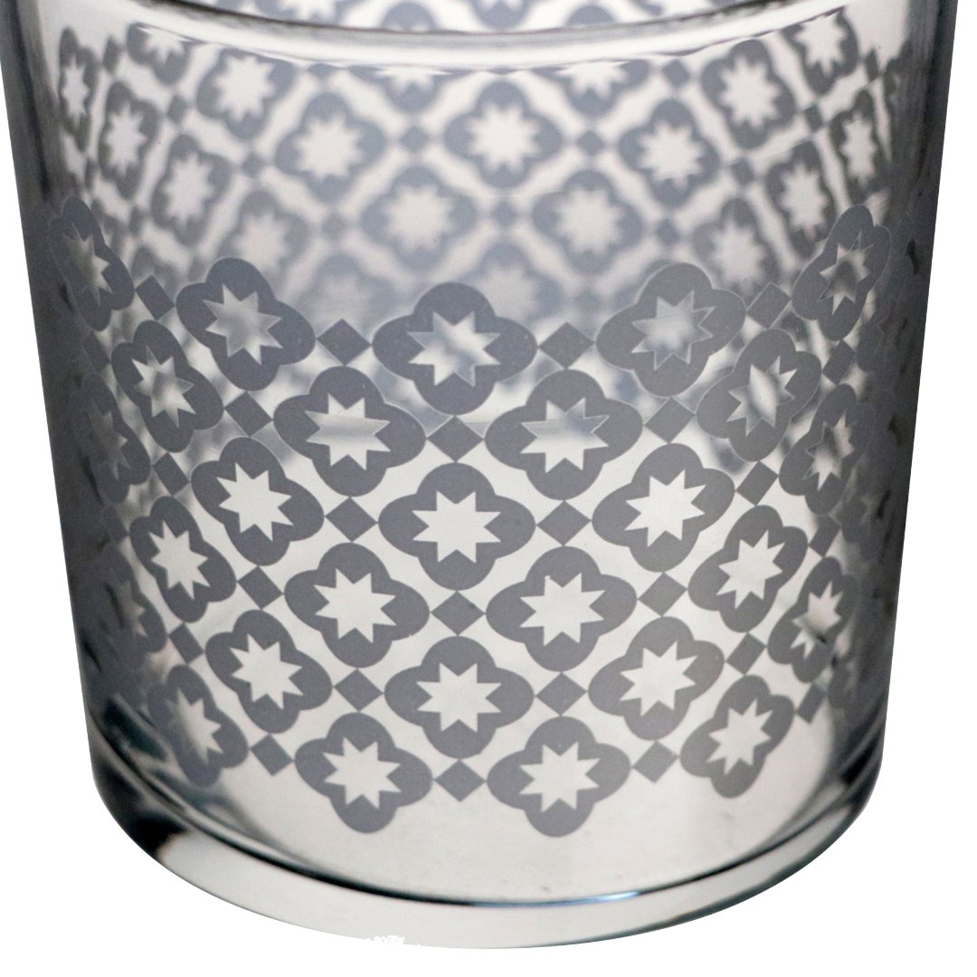 Fotografia para o produto Copo baixo estampado em vidro 380ml