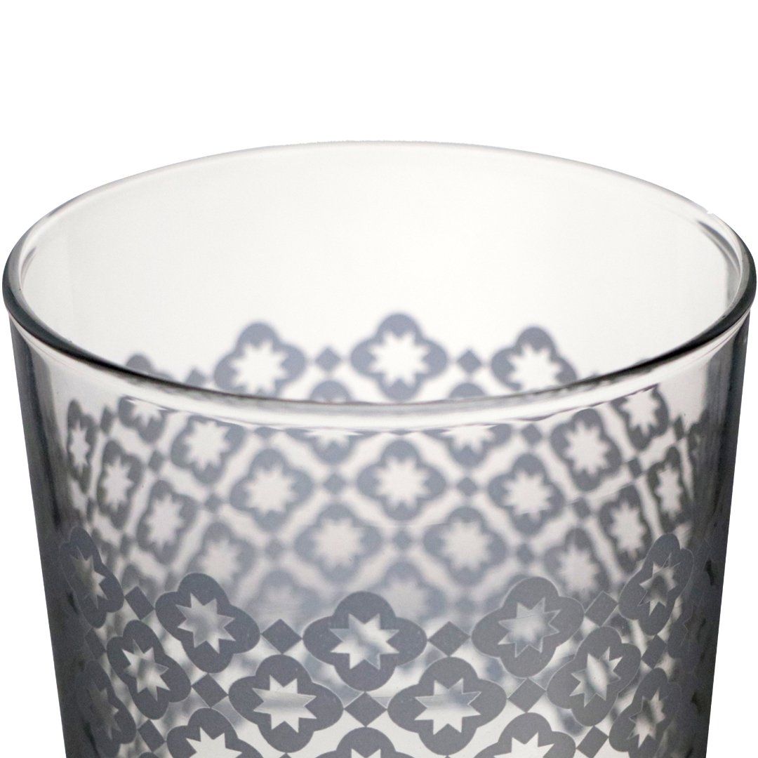 Fotografia para o produto Copo baixo estampado em vidro 380ml