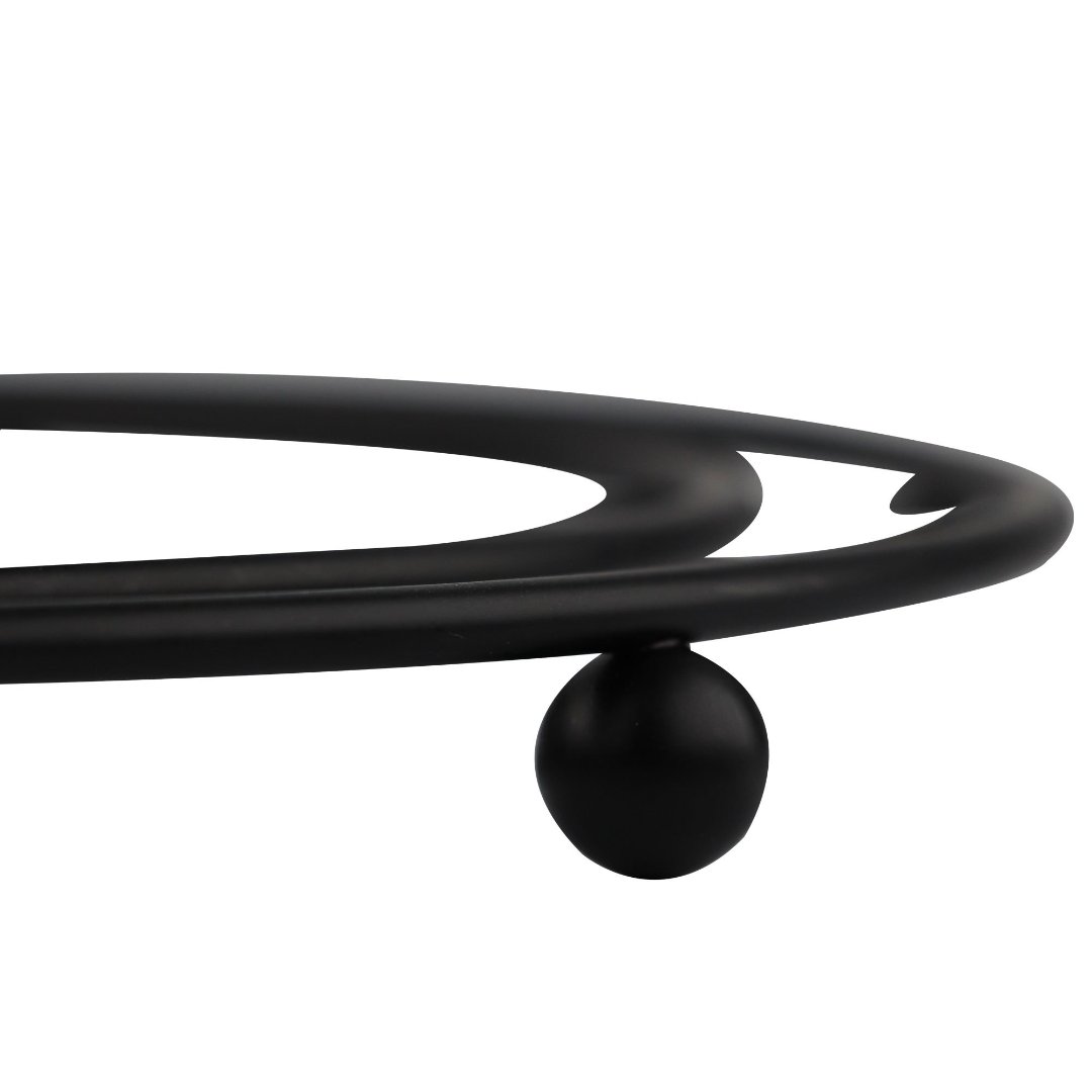 Fotografia para o produto Descanso de panela Cool Black em metal D18,5xA1,5cm cor preta