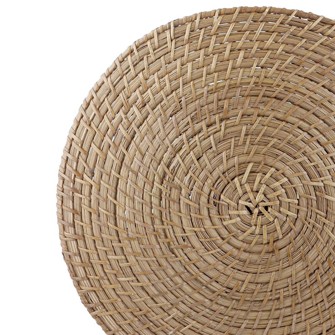 Fotografia para o produto Descanso de panela em bambu e rattan Ø20xA1,5cm