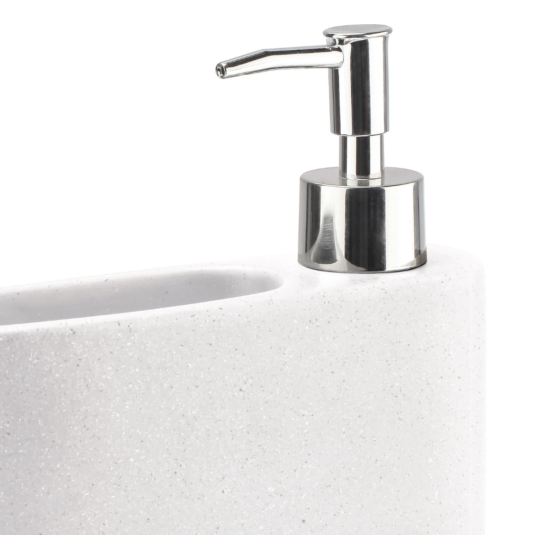 Fotografia para o produto Dispenser para detergente e esponja em cerâmica L16,5xP5xA14cm cor branca