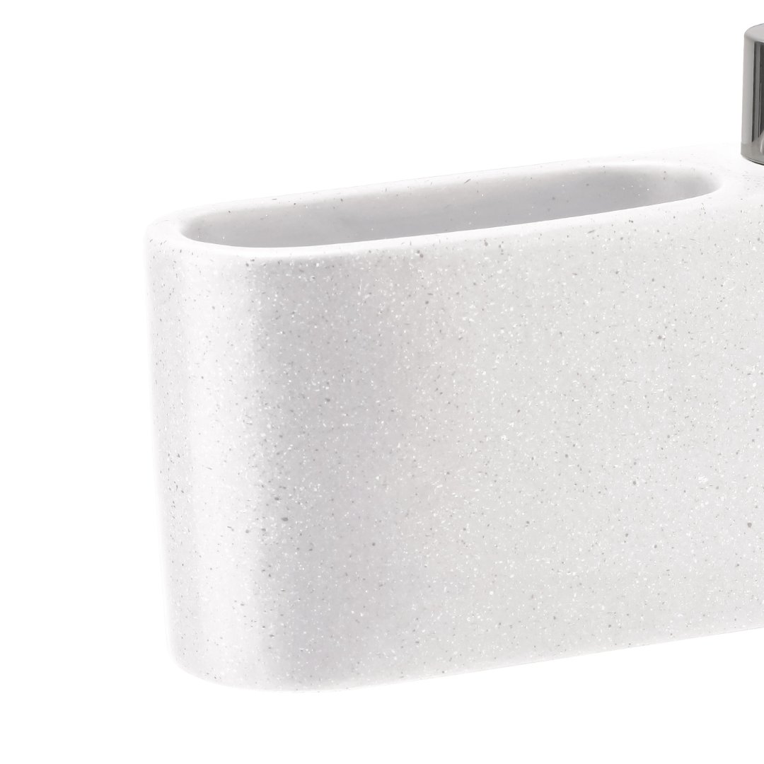 Fotografia para o produto Dispenser para detergente e esponja em cerâmica L16,5xP5xA14cm cor branca